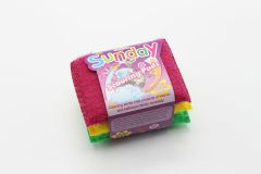 Губка кухонная "Волосатик" ТМ Sunday, 3шт