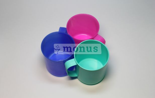 Plastic mug "Small" 200 ml, 12 pcs