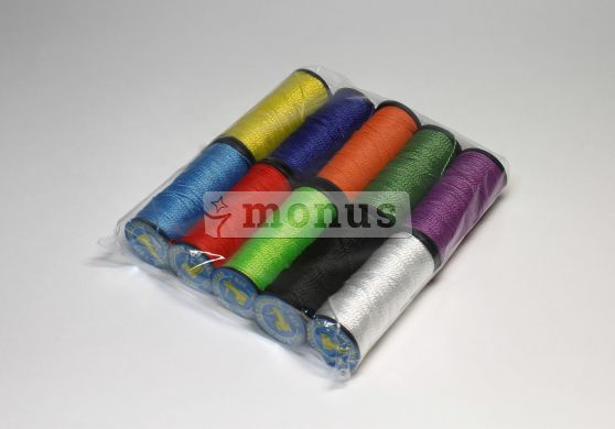 Нить капроновая "№375 Текс" цветные, 10шт