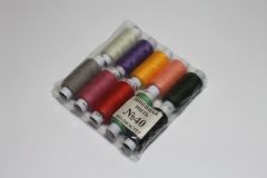 Швейная нить "№40 полиэстер" цветные, 10шт