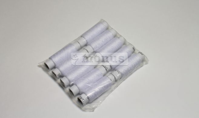 Нитки швейные "№40 средний" белые, 10шт