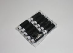 Нитки швейные "№40 средний" черные, 10шт