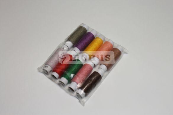 Нитки швейные "№40 средний" цветные, 10шт