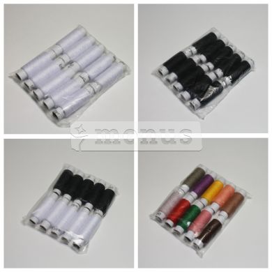 Нитки швейные "№40 средний" ассорти-микс, 10шт