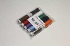 Нитки швейные "№40 оптимальный" цветные, 10шт