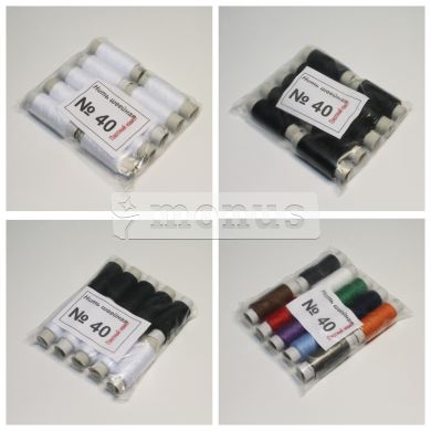 Нитки швейные "№40 оптимальный" ассорти-микс, 10шт