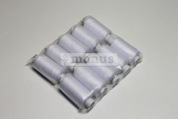 Sewing threads "No. 40 large" white, 10pcs