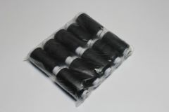 Нитки швейные "№40 большой" черные, 10шт