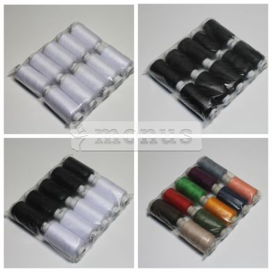 Нитки швейные "№40 большой" ассорти-микс, 10шт