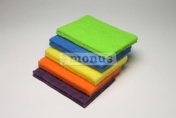 Скребок для посуды "Фибер" губка-скребок абразивная, 10шт