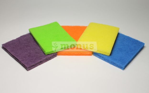 Скребок для посуды "Фибер" губка-скребок абразивная, 10шт