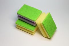 Губка кухонная "Аккорд" профилированная, ассорти, 5шт