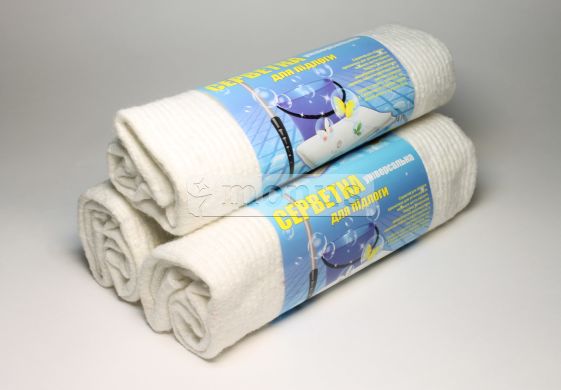 Салфетка для пола "Х/Б" универсальная, тряпка половая, белая