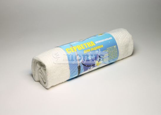 Салфетка для пола "Х/Б" универсальная, тряпка половая, белая