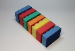 Губка кухонная "Волна" 5+2шт