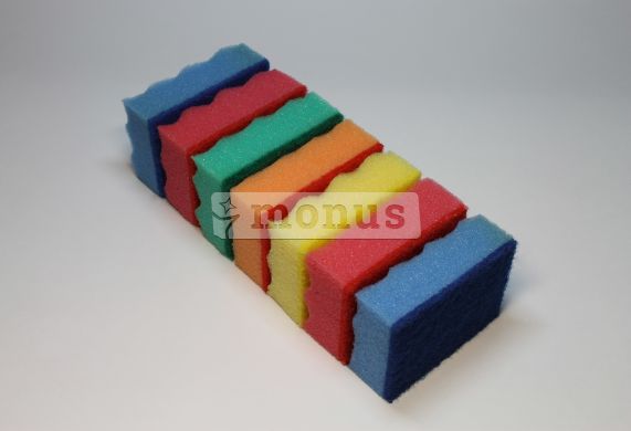 Губка кухонная "Волна" 5+2шт