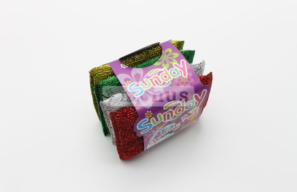 Губка кухонная "Люрикс" ТМ Sunday, 4шт